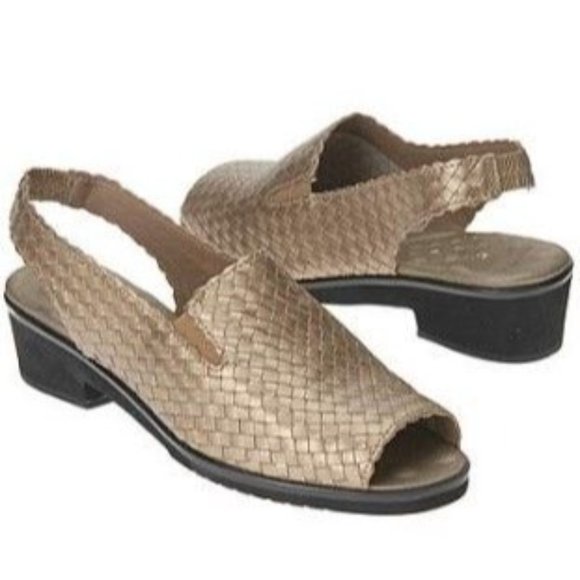 Walking Cradles Shoes Womens Walking Cradles Jenna Old Gold Sling